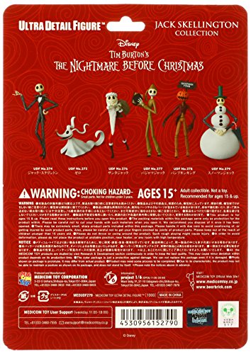 Jack Skellington Ultra Detail Figure (No.279) The Nightmare Before Christmas - Medicom Toy