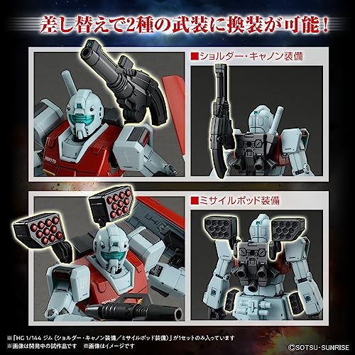 HG 1/144 "Mobile Suit Gundam Mobile Suit Discovery" GM (Shoulder Cannon Unit/Missile Pod Unit)