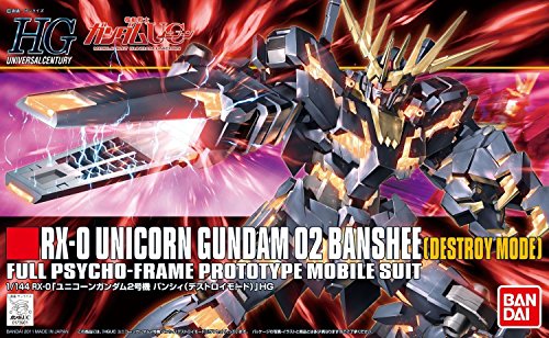 RX-0 Unicorn Gundam Banshee (Versión de modo destruyente) - 1/144 escala - HGUC (# 134) Kidou Senshi Gundam UC - Bandai