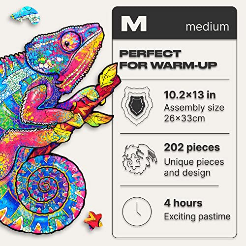 Iridescent Chameleon 202 Piece M Size