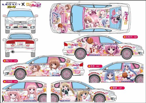 HAKAMADA HINATA KASHII AIRI MINATO TOMOKA MISAWA MAHO NAGATSUKA SAKI RO-KYU-BU! SUBARU Legacy B4 RSK (Subaru Legacy B4 RSK Versione) -1/24 Scala-Itasha Ro-Kyu-BU! -Fujimi