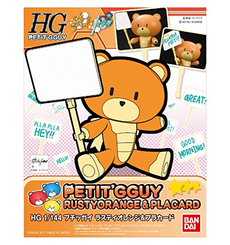 HGPG "Gundam Build Fighters" Puchigguy Rusty Orange & Pla Card