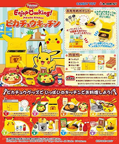 Bull & Eneko & Pikachu Coffee Break Candy Toy Pocket Monsters - Re-Ment