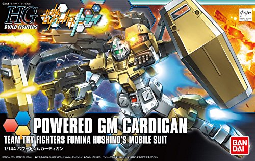 Cardigan GM Powered-1/144 échelle-HGBF (#019), Gundam Build Fighters Try-Bandai