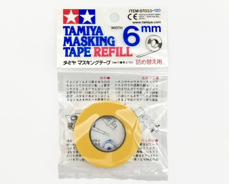 Serie de material de maquillaje Tamiya, no.33 cinta de enmascaramiento de 6 mm de recarga de 6 mm