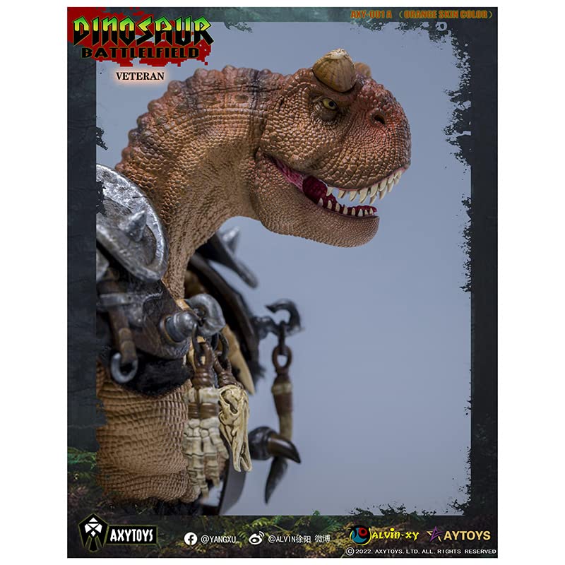 AXYTOYS "THE DINOSAUR BATTLEFIELD" AXY001A VETERAN SOLDIER (ORANGE) 1/12 SCALE ACTION FIGURE