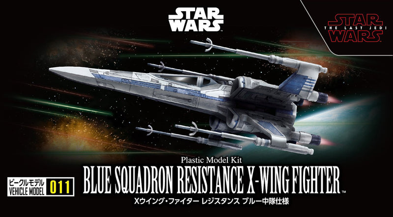 Modèle de véhicule "Star Wars" 011 x - Résistance à l'escadron bleu de chasse d'aile (Dernière Jedi)