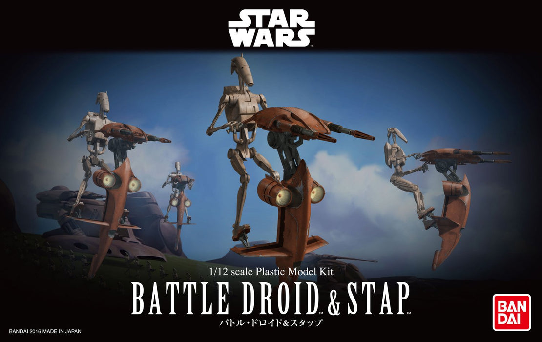 "Star Wars" 1/12 Battle Droid and Stap