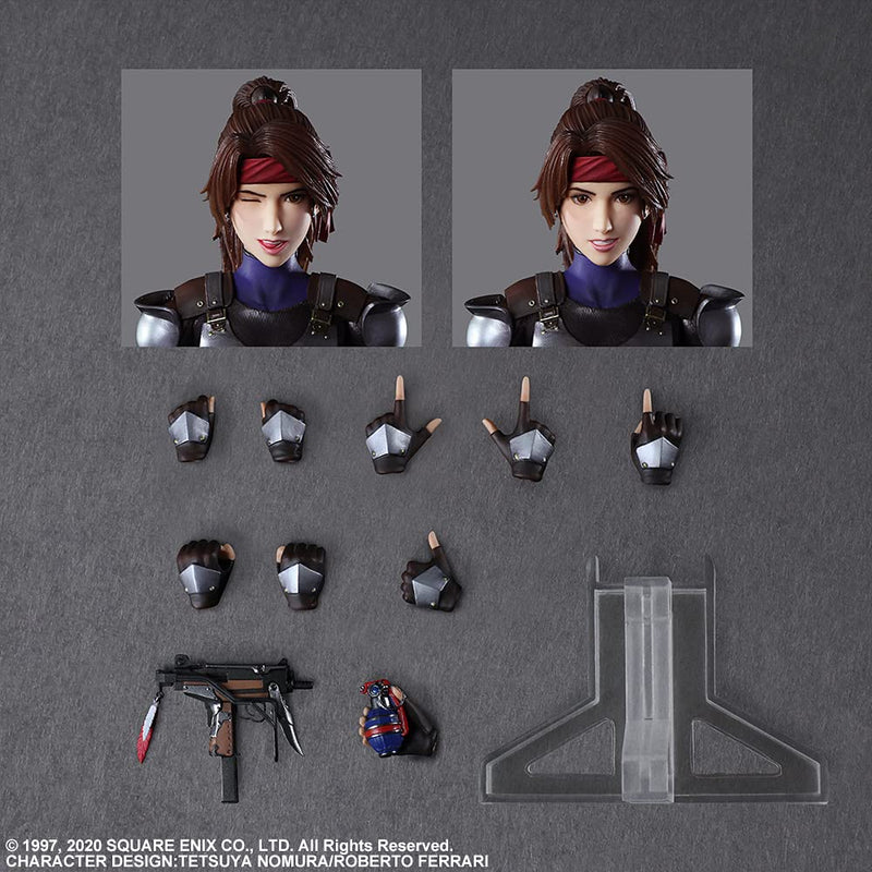 "Final Fantasy VII Remake" Play Arts Kai Jessie & Bike Set