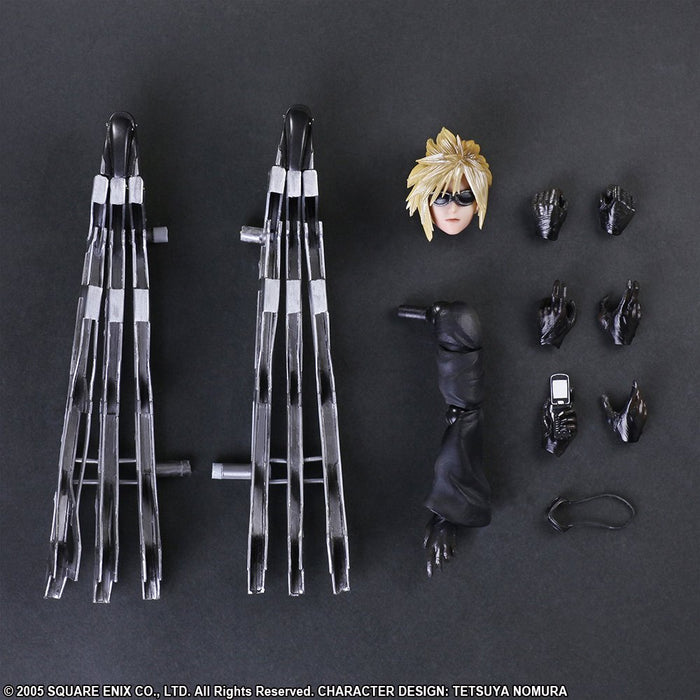 "Final Fantasy VII Advent Children" Play Arts Kai Cloud Strife & Fenrir