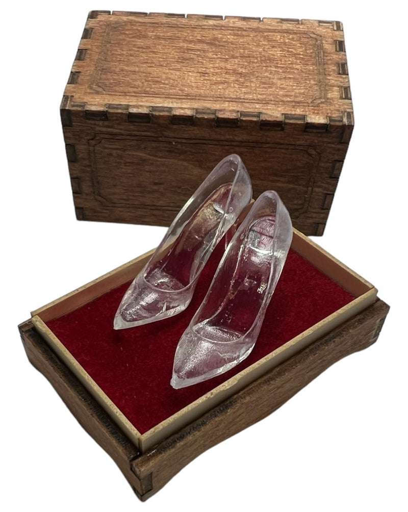 1/12 "Cinderella" Glass Shoes & Wooden Box SP-011