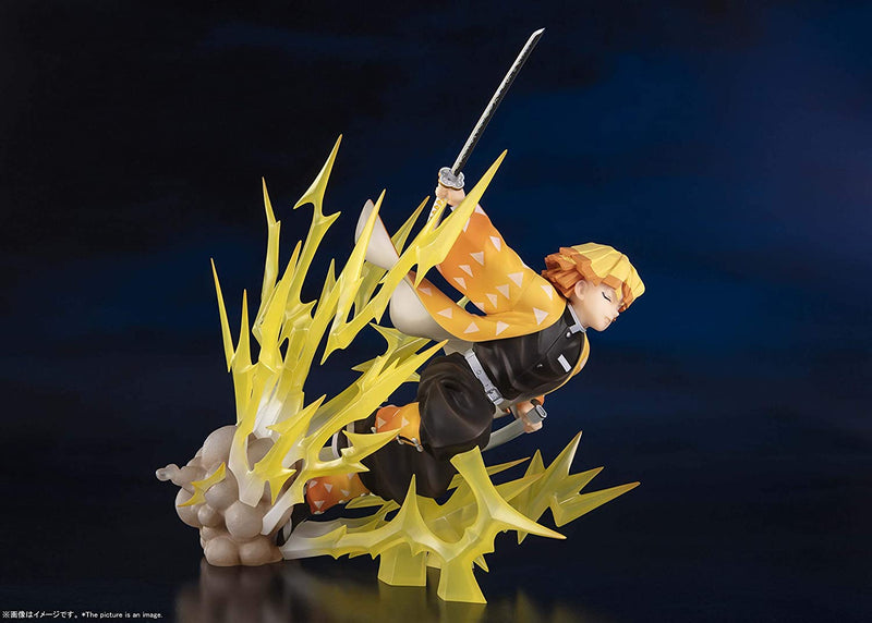 "Demon SLAYER: KIMETSU No Yaiba" Figuarts zéro Agatsuma Zenitsu Thunder Respiration (Spiritueux Bandai)