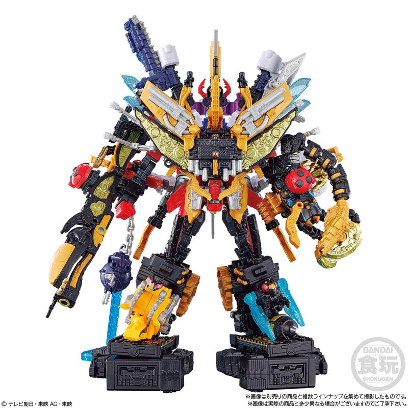 "Ohsama Sentai King Ohger" Mini Pla Shugods Gattai Series 04 King Caucasuskabuto & Guardian Hercules Set