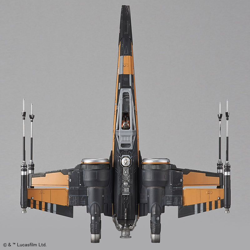 "Star Wars" 1/72 Boosted X Aeil Fighter Poe Plane (le dernier Jedi)