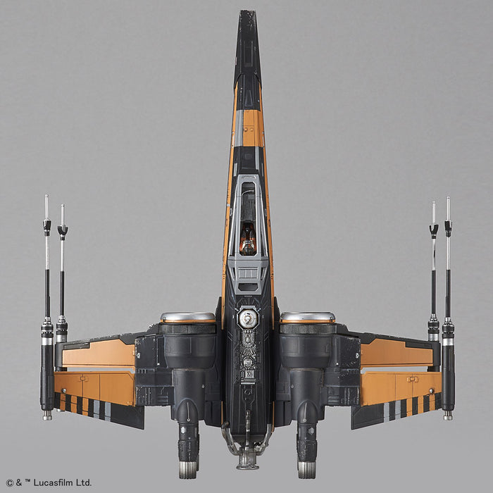"Star Wars" 1/72 Boosted X Wing Fighter Poe Plane (The Last Jedi)