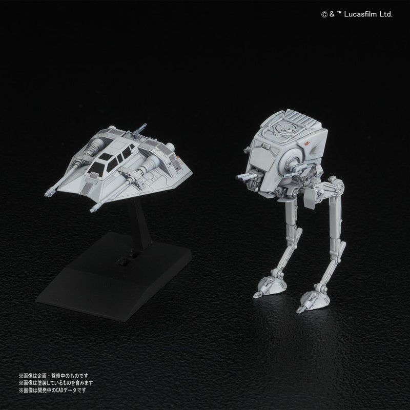 Modello di veicoli "Star Wars" 008 AT-St & Snow Speceer
