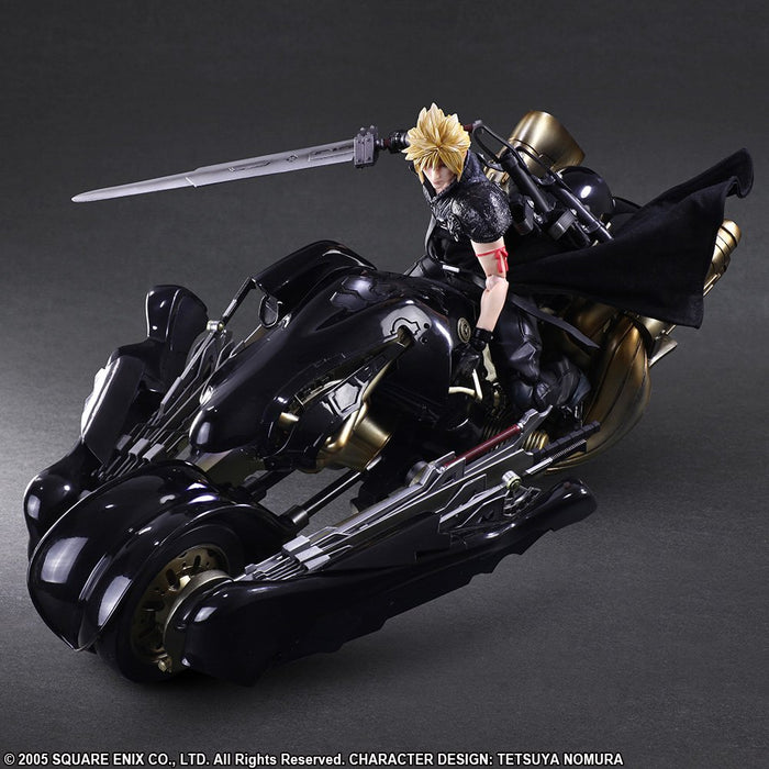 "Final Fantasy VII Advent Children" Play Arts Kai Cloud Strife & Fenrir