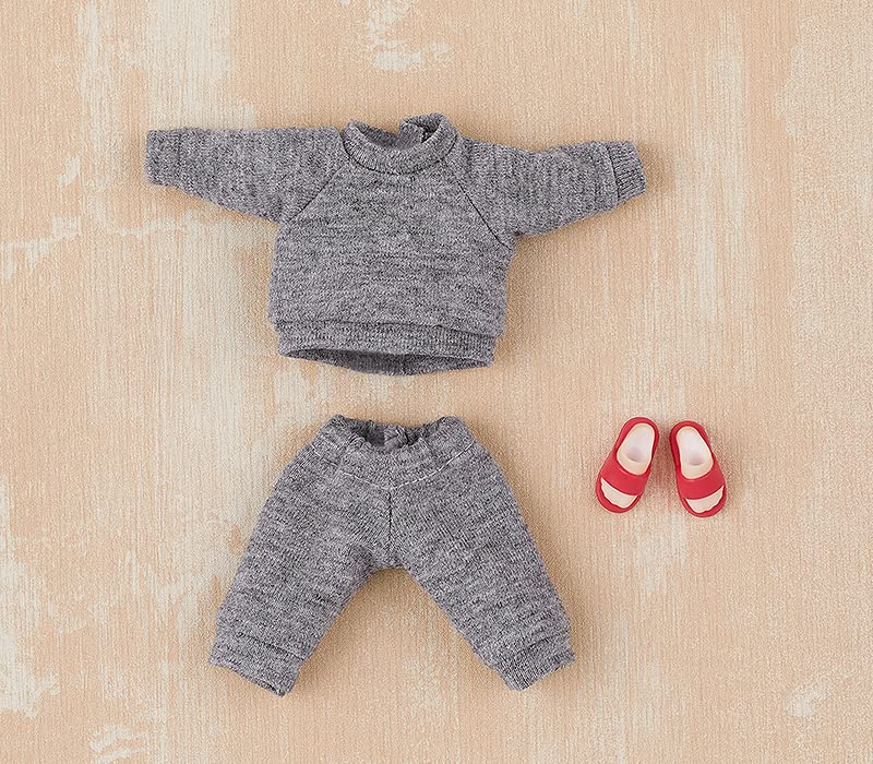 Nendoroid Doll Outfit Set Sweatshirt and Sweatpants (Gray)
