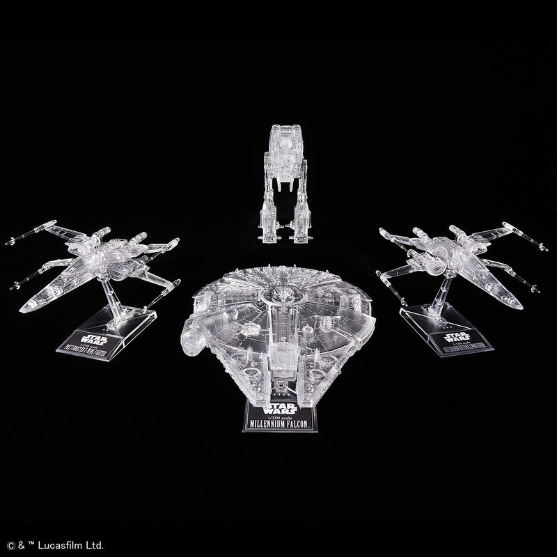 Star Wars 1 / 144, 1 / 350 et 1 / 540 transparent Vehicle package (Last Jedi)