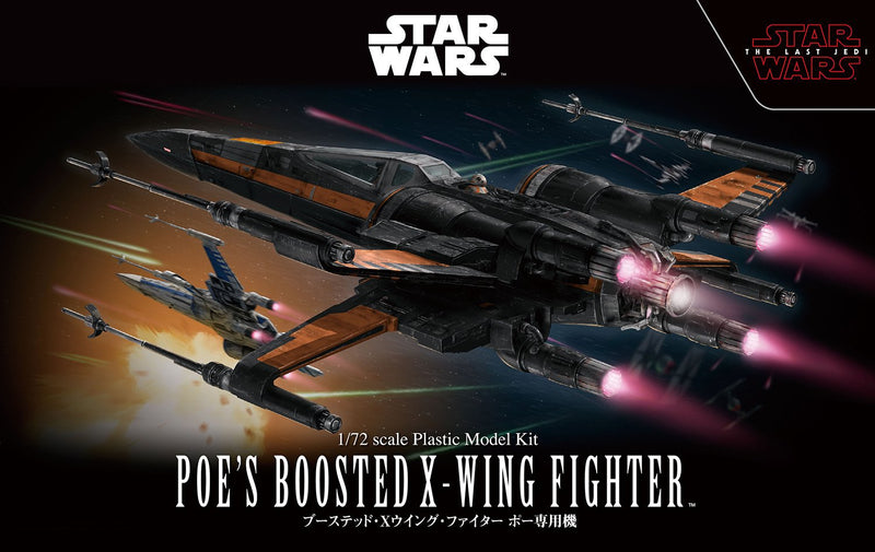 "Star Wars" 1/72 Boosted X Aeil Fighter Poe Plane (le dernier Jedi)