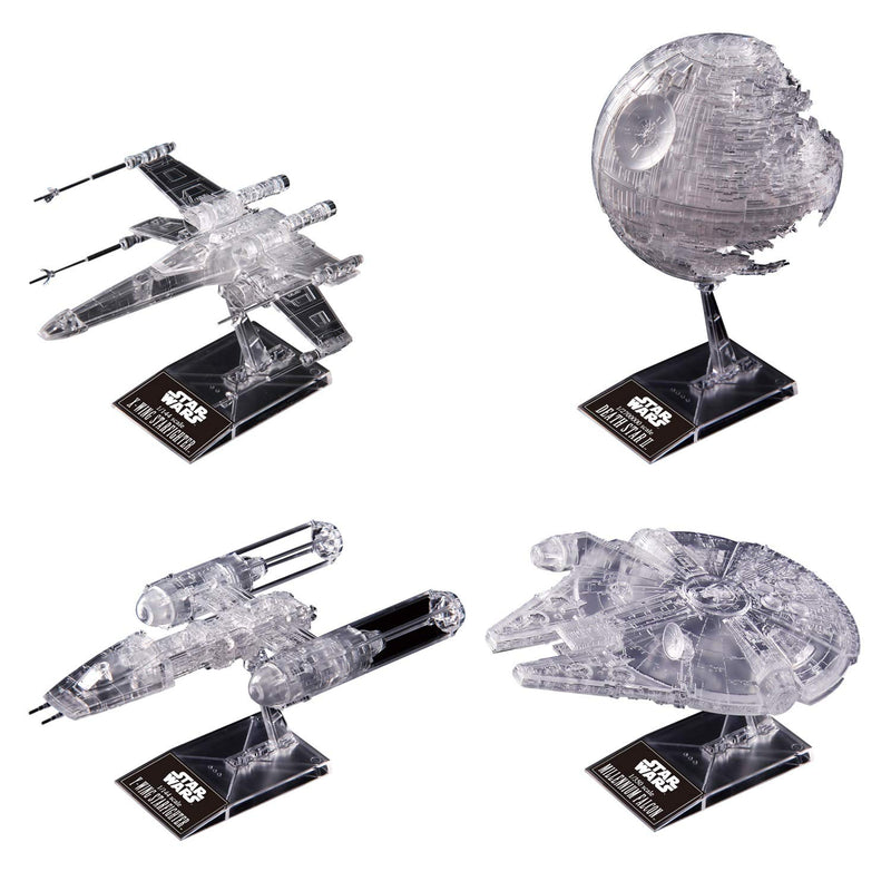 "Star Wars" 1/144 & 1/350 & 1/2700000 Clear Vehicle Set (Return of the Jedi)