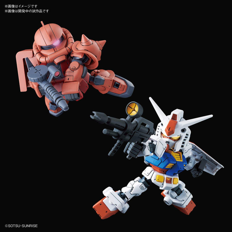 SD Gundam Cross Silhouette SDCS RX-78-2 Gundam & Char's Custom ZAKU II