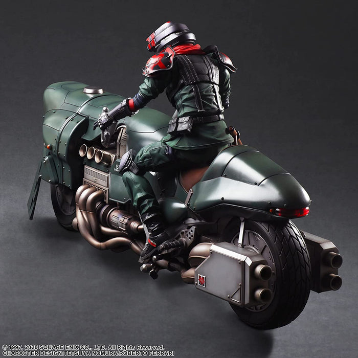 "Final Fantasy VII Remake" Play Arts Kai Shinra Elite Security Officer & Motorcycle Set