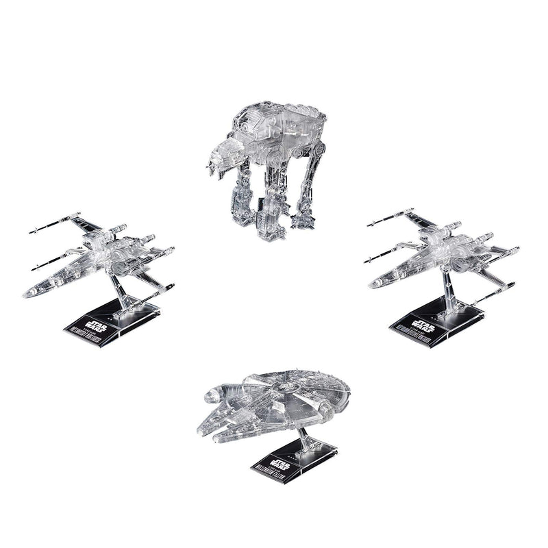 Star Wars 1 / 144, 1 / 350 et 1 / 540 transparent Vehicle package (Last Jedi)