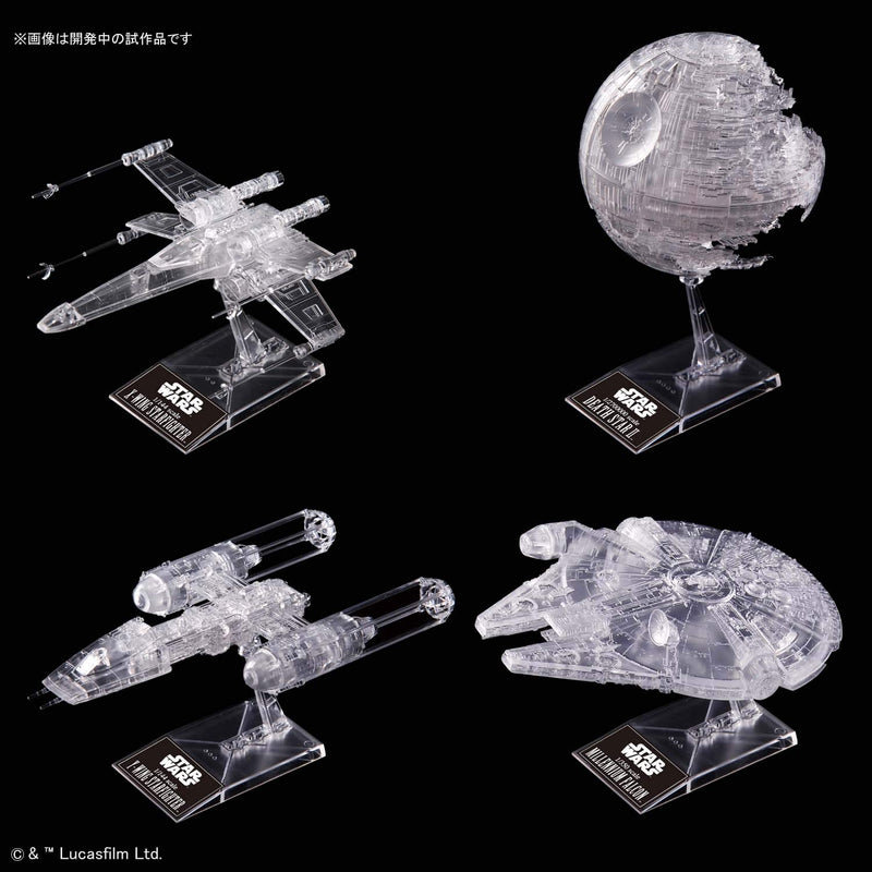 "Star Wars" 1/144 & 1/350 & 1/2700000 Clear Vehicle Set (Return of the Jedi)