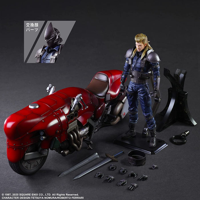 "Final Fantasy VII Remake" Play Arts Kai Roche & Motorcycle Set