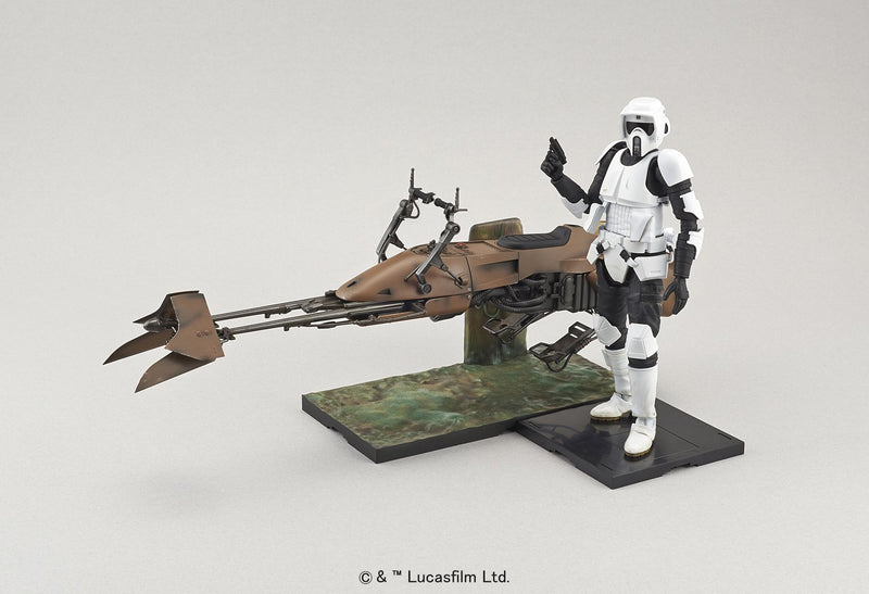 "Star Wars" 1/12 de la moto et du vélo de speeder