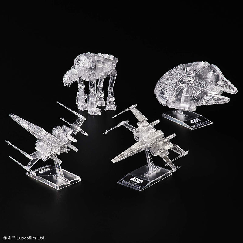 Star Wars 1 / 144, 1 / 350 et 1 / 540 transparent Vehicle package (Last Jedi)