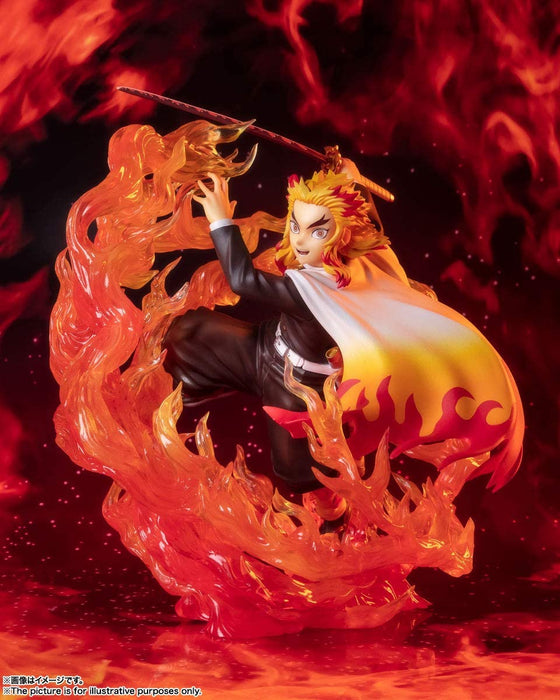 "Demon Slayer: Kimetsu no Yaiba" Figuarts Zero Rengoku Kyojuro Flame Respiración (Bandai Espíritu)