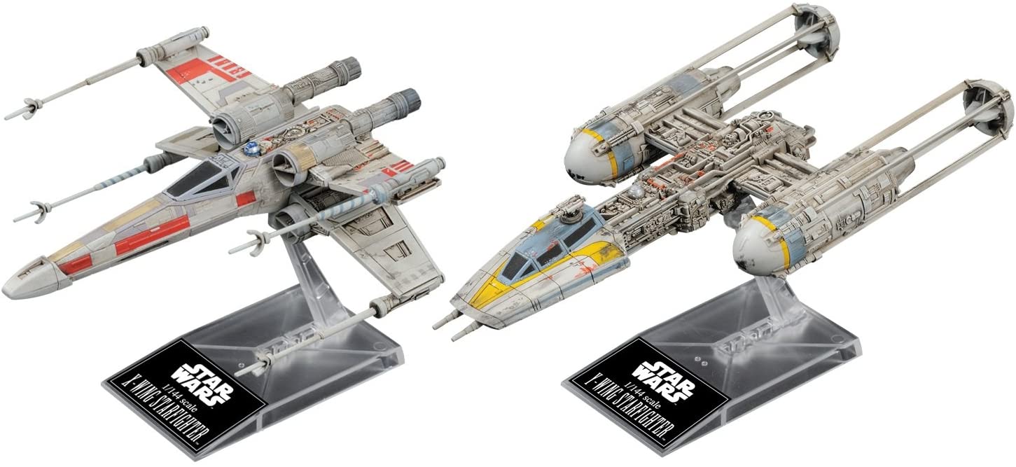 "Star Wars" 1/144 X Wing Star Fighter & Y Wing Star Fighter