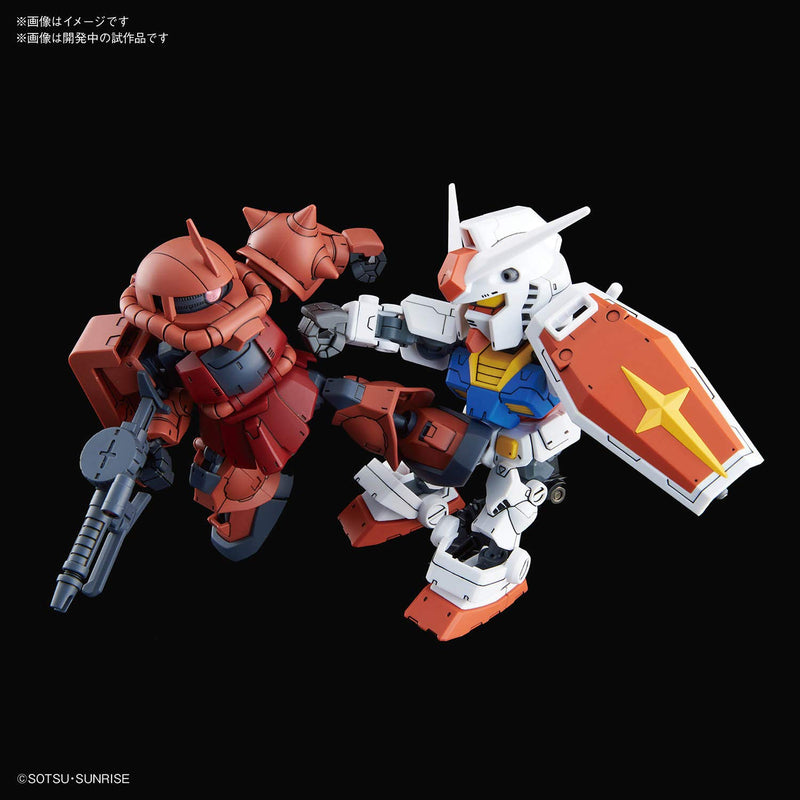 SD Gundam Cross Silhouette SDCS RX-78-2 Gundam & Char's Custom ZAKU II