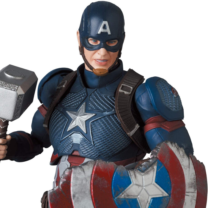 Avengers: Endgame - Mafex (n ° 130) Captain America Endgame Ver. (Jouet Medicom)