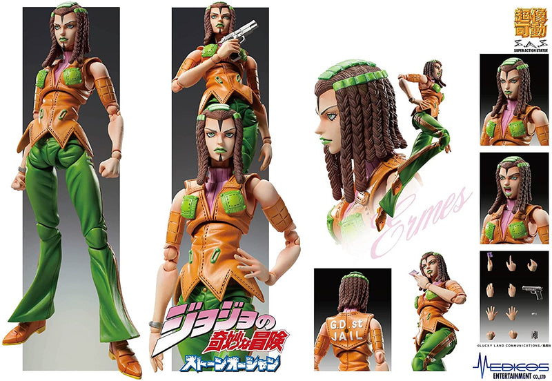 "JoJo's Bizarre Adventure-Stone Ocean-" Super Action Statue#73 Ermes Costello