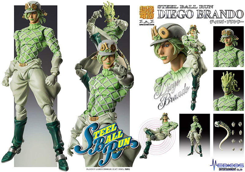 Jojo's Bizarre Adventure -Part Vi- Steel Ball Run - Super Action Statue Diego Brando (Medicos Entertainment)