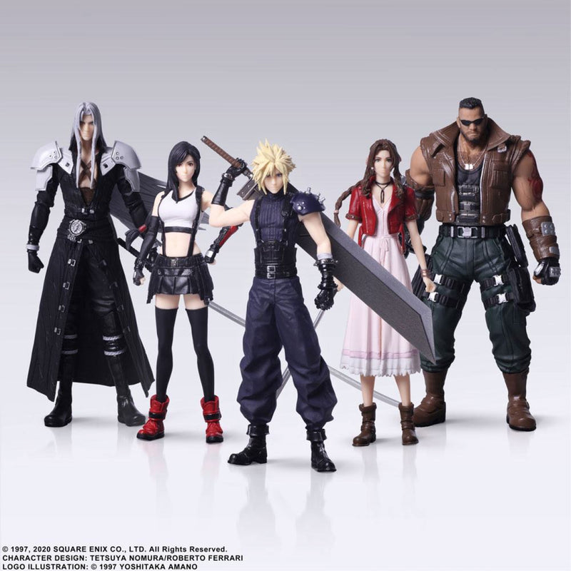 Final Fantasy VII Remake Trading Art - Caja de 5 figuras (cuadrado Enix)