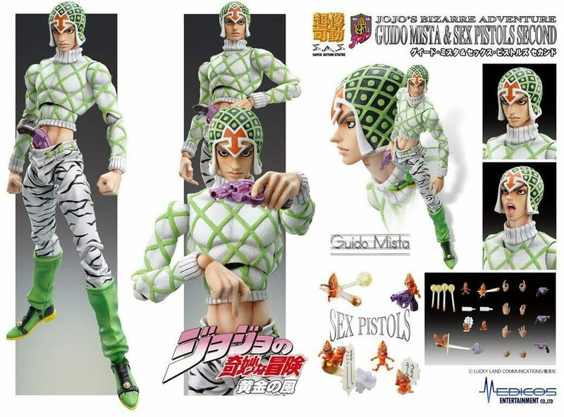 Guido Mista Sex Pistols Super Action Statue (#48) Second Ver. Jojo no Kimyou na Bouken - Medicos Entertainment
