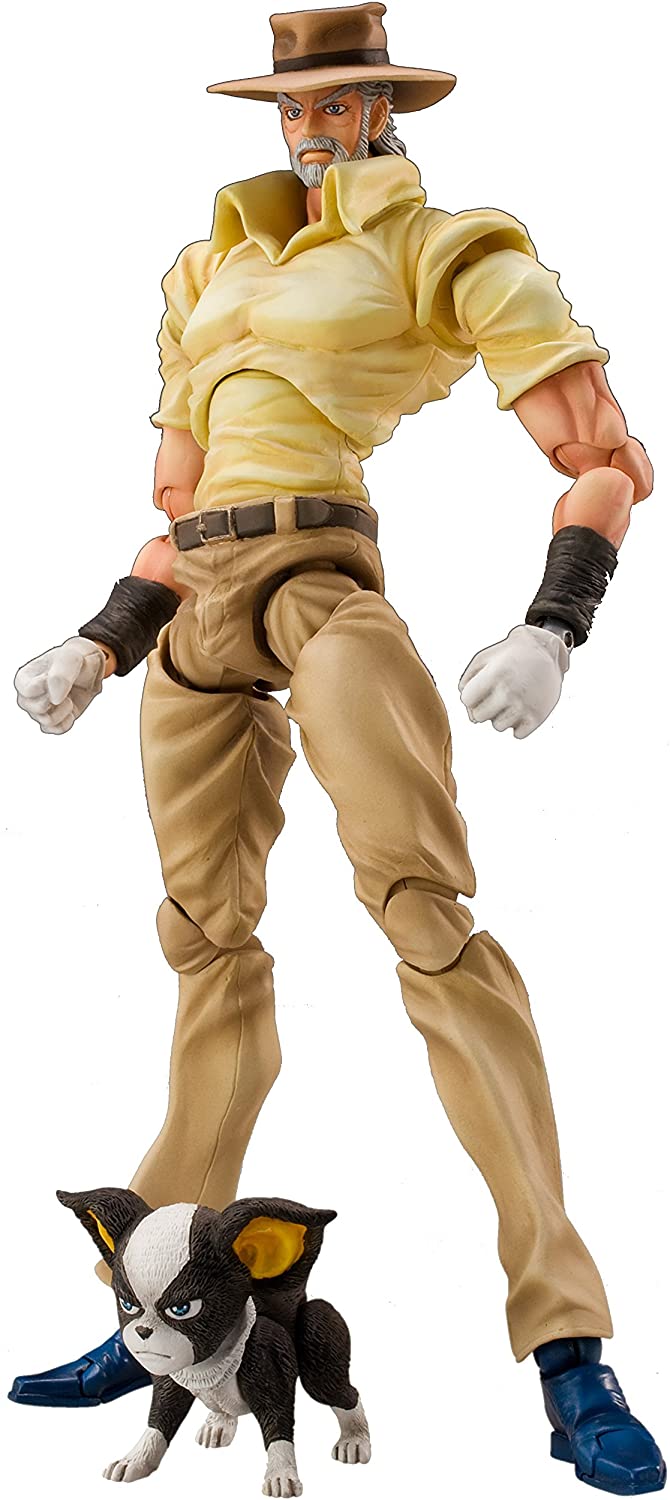 JoJo's Bizarre Adventure Super Action Statue Joseph Joestar & Iggy