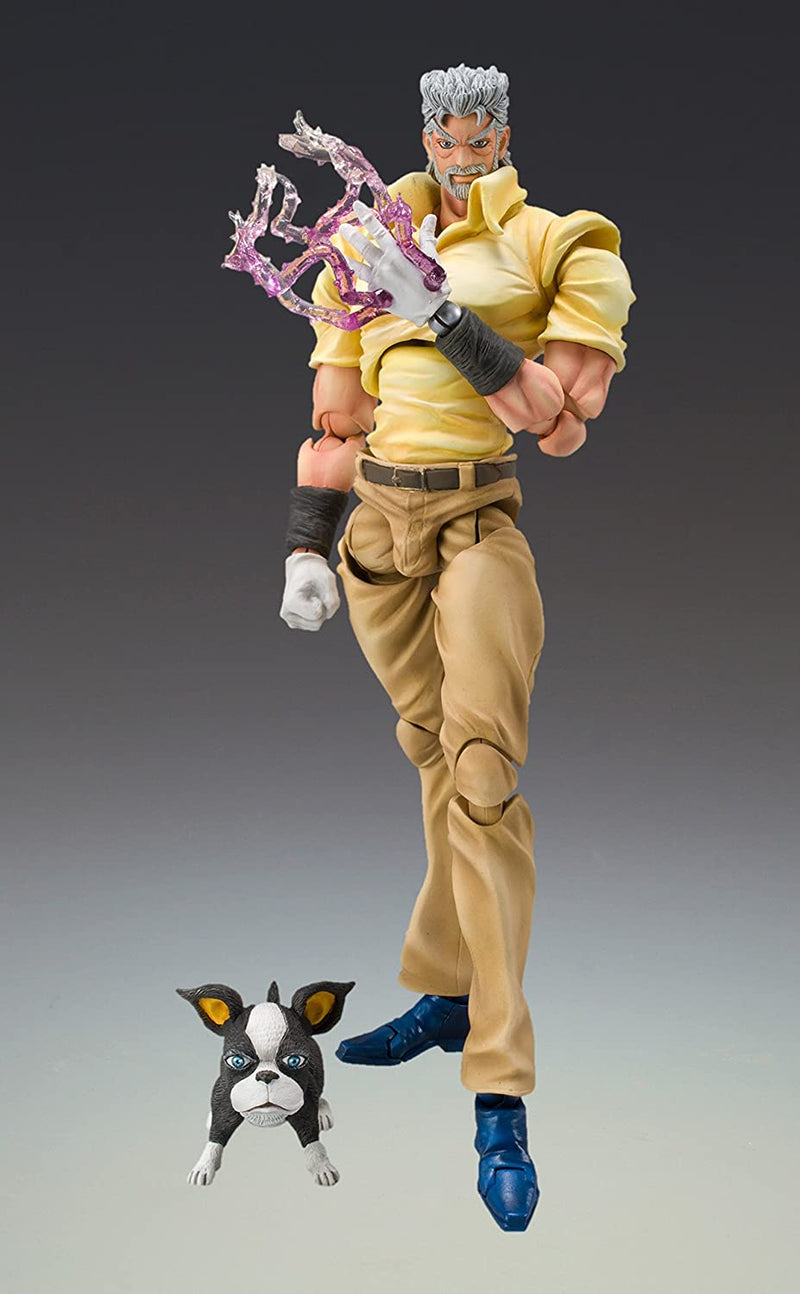 JoJo's Bizarre Adventure Super Action Statue Joseph Joestar & Iggy