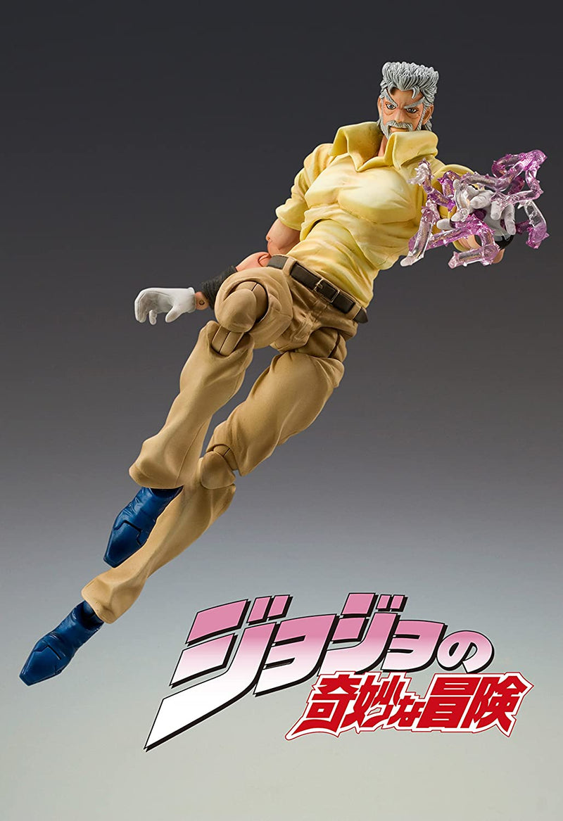 JoJo's Bizarre Adventure Super Action Statue Joseph Joestar & Iggy