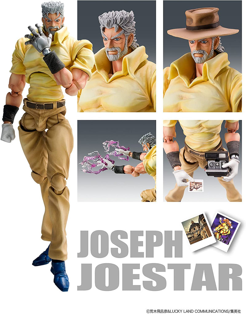 JoJo's Bizarre Adventure Super Action Statue Joseph Joestar & Iggy