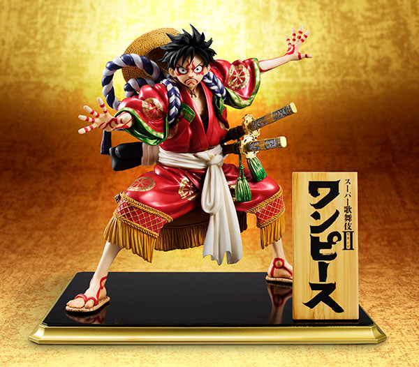 One Piece Portrait.Of.Pirates Monkey.D.Luffy KABUKI Edition