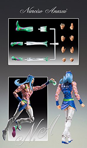 Super Acción de la Estatua de Jojo's Bizarre Adventure Narciso Anasui