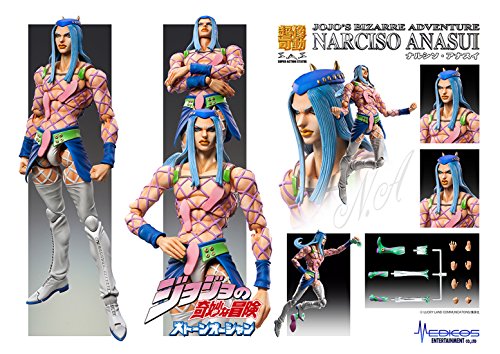 Super Acción de la Estatua de Jojo's Bizarre Adventure Narciso Anasui