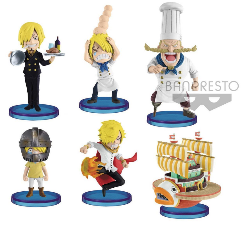 Set One Piece World Collectable Figure -History of Sanji- One Piece - Banpresto