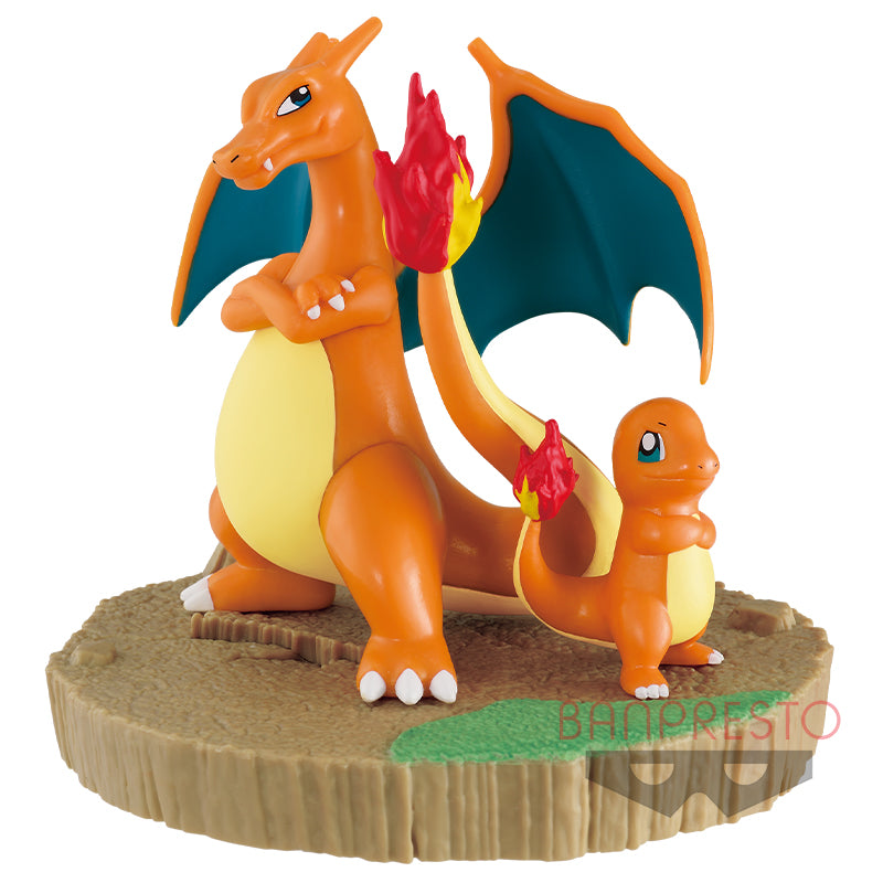 "Serie Pokemon / Pocket Monsters" Charmander / Hutokage & Charizard / Lizardon figura (Banpresto)